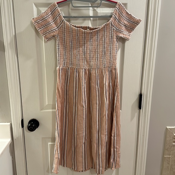 Roxy Smocked Striped Dress - Picture 4 of 4